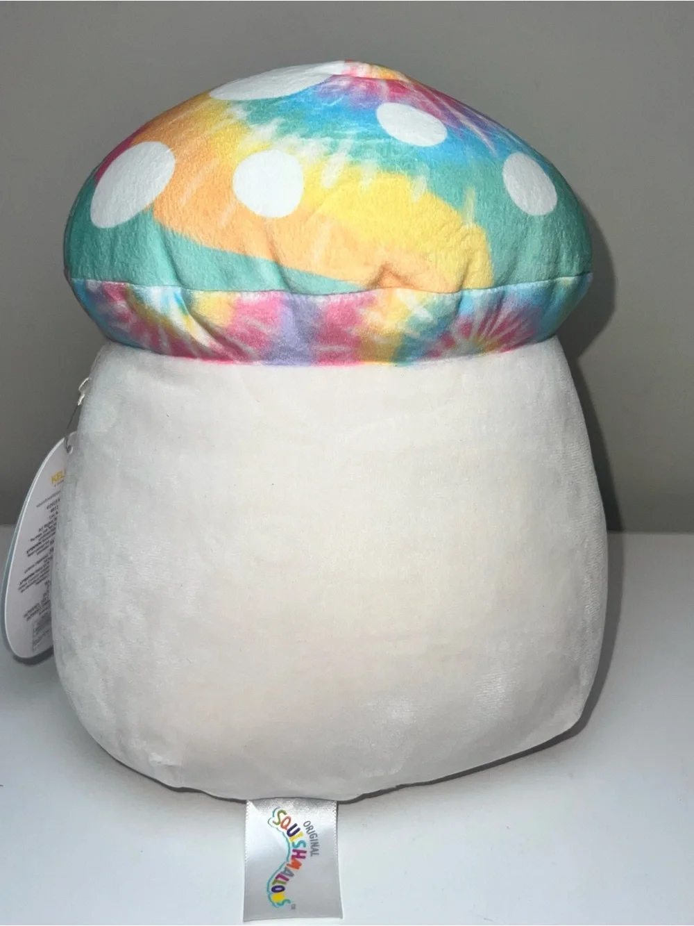 Kervena Rainbow Tie-Dye Mushroom Squishy Toy - Soft Kids Plush